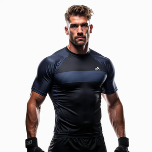 Personalizado de alto rendimiento personalizado Bjj Rash Guards al por mayor de impresión por sublimación personalizada Durable MMA Gear para Grappling - Product Image 4