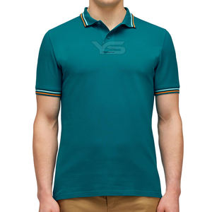 เสื้อถักแขนสั้นสำหรับผู้ชาย, เสื้อยืดคอโปโลลำลองธุรกิจมีหลายสีให้เลือก - Product Image 1