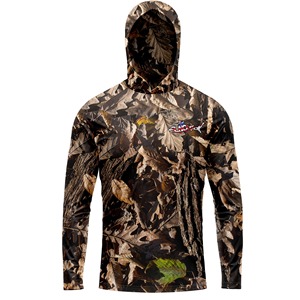 Sudadera con capucha de pesca con logotipo personalizado, impermeable, UPF50 +, protección solar, ropa de pesca, camisas de pesca de manga larga que absorben la humedad - Product Image 2