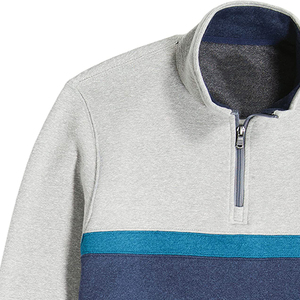 Haute qualité tricoté à la main hommes hiver respirant en plein air décontracté coupe décontractée quart Zip pull pull - Product Image 5