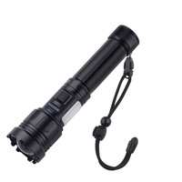 Lampe laser blanche étanche Cob Usb Type-c Lampe torche tactique LED rechargeable à batterie 26650