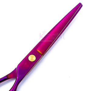 Professionnel 6 pouces 4cr13 acier inoxydable lame droite ciseaux de coupe de cheveux outil de beauté à pointe émoussée de haute qualité - Product Image 3