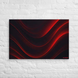 Obsidian Ember Wave, Arte en Lienzo de Lujo, Diseño Abstracto Contemporáneo - Product Image 1