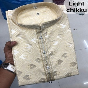 Última colección de tendencia Venta caliente suave Jacquard seda con auto trabajo hombres Kurat pijama en todo el mundo fábrica suministro exportador - Product Image 1