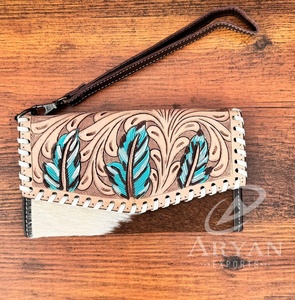 กระเป๋าสตางค์หนังวัวแท้สำหรับผู้หญิงกระเป๋าถือดีไซน์ใหม่คุณภาพสูงหลายรูปแบบ - Product Image 1