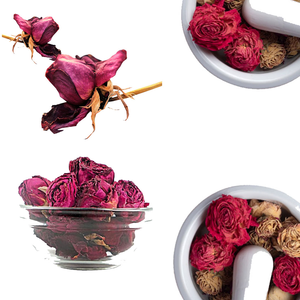 Flor de rosa roja seca | Embalado en bolsas higiénicas y sin humedad - Product Image 1