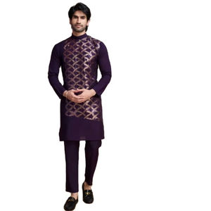 Hit Design 2025 Bollywood Inspirado Rich Party Aspecto profesional Color hermoso Buen precio Hombres Kurta con tarifa asequible - Product Image 1