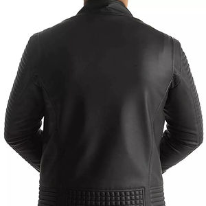 Chaqueta de cuero de gamuza hecha a medida para hombre con diseño de logotipo personalizado ideal para otoño Streetwear y trajes en capas al por mayor - Product Image 4