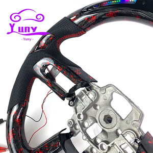 Conception de style de course pour <span class=keywords><strong>Ford</strong></span> <span class=keywords><strong>Mustang</strong></span> Custom LED Forged Cars Volant en fibre de carbone pour <span class=keywords><strong>Mustang</strong></span> <span class=keywords><strong>GT</strong></span> 350 <span class=keywords><strong>500</strong></span> Shelby en forme de D - Product Image 4