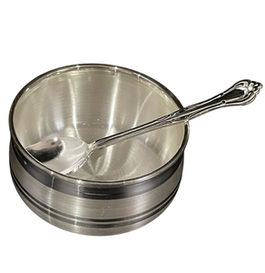 Cuenco y cuchara de acero inoxidable para bebé, cuenco de sopa de acero inoxidable de alta calidad, grueso, duradero, respetuoso con el medio ambiente - Product Image 5