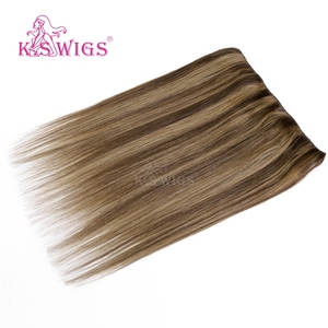 K.SWIG Vente en gros directe usine de cheveux chinois pour extensions capillaires 100% Remy à cuticules alignées, tissage double fait à la machine - Product Image 6