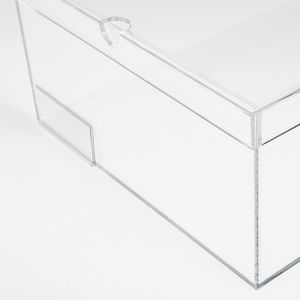 Boîte de présentation de chaussures en acrylique transparent de qualité supérieure avec couvercle Conteneur de stockage élégant pour chaussures organisées et organisation de chaussures élégantes - Product Image 3