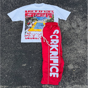 Chándal de nailon 100% personalizado para hombre, conjunto corto de verano, chándal para correr, camisa de manga corta y pantalones de chándal, conjunto de camisetas cortas unisex - Product Image 2