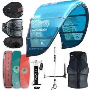 El mejor kit completo de kitesurf y kiteboarding con la mejor tabla Switchblade NUEVA de todos los tamaños - Product Image 1