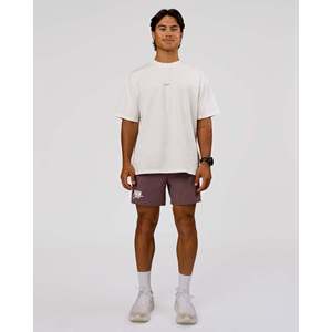 Camiseta Oversize Unisex Run Club, Color Blanco Hueso, 240 GSM, Algodón, Bordado en Tela - Product Image 5