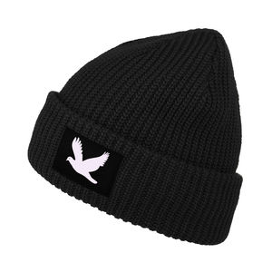 Gorro de Punto de Color Liso, Estilo Moderno, para Hombre y Mujer, Ropa Casual de Calle, Gorros de Punto para Adultos, 100% Acrílico - Product Image 3