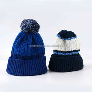 Gorros de Punto Personalizados con Puño para Invierno, Gorros Bordados de Color Sólido, Unisex, Cálidos - Product Image 3