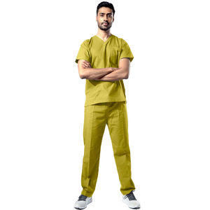 Tenue d'hôpital confortable et légère en velours côtelé de coton de haute qualité, vêtements de travail pour infirmières, salons dentaires, avec logo personnalisé, usage médical - Product Image 1