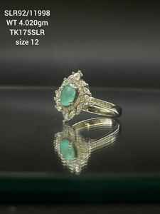 Anillo de piedras preciosas de cristal de colores mezclados 2024 para mujer, anillo de circonio hermoso de lujo ligero, anillo de piedras preciosas de plata S925 con microincrustaciones - Product Image 5