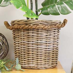 Handmade Planters Customized Design & Size Decorative Core Planters Rattan Net Planters <b>Flower</b> Pots for Indoor Outdoor Planting - Product Image 4