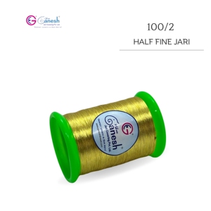 Fil de broderie indien Zari Jari Kasab LC 1260 Fil de polyester métallique avec marque Lurex pour le tissage et le tricot à la main - Product Image 2