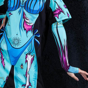 Camisetas personalizadas impresas en 3D para Halloween: Gráficos espeluznantes únicos y detallados, ideales para eventos de Halloween, cosplay y festivos informales - Product Image 5