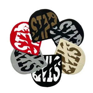 Customizable High Quality <b>100</b>% <b>Acrylic</b> Character Beach Winter Beanie Embossed Design Adjustable Breathable Waterproof <b>Fabric</b> - Product Image 3