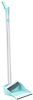 Ensemble balai et pelle à poussière Afossa moderne à long manche en aluminium, multifonctionnel, pour intérieur, extérieur, maison, jardin, design ergonomique