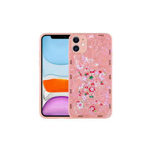 Coque en silicone NXXA Mumila Frosting pour iPhone 11 Plus, motif souris rose, avec fonction anti-traces de doigts, protection intégrale, style Ins - Product Image 1