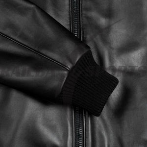 Veste en cuir véritable vintage pour homme - Design classique et tendance, haute qualité, faible MOQ, fabricant OEM personnalisé, patchwork sur le devant - Product Image 6