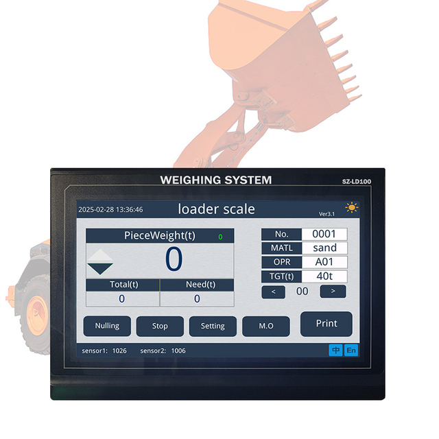 SEEZOL SZ-LD100 New Wheel Loader On-Board Weighing System/Loader Scales with Wireless Printer