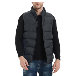 Gilet matelassé sans manches pour homme, col montant, veste matelassée sans manches, vêtement d'extérieur, gilet softshell, 2026 - Product Image 2