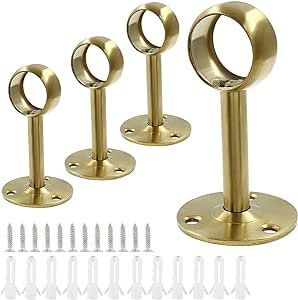 Supports de rideaux en acier inoxydable résistants aux intempéries, idéaux pour les rideaux extérieurs ou les clôtures de patio avec un support solide - Product Image 6