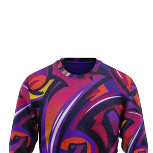 เสื้อสเวตเชิ้ตพิมพ์ลายแบบซับลิเมชั่นสำหรับฤดูหนาว ผ้าคอตตอนผสมโพลีเอสเตอร์ 100% แบบสั่งทำพิเศษ - Product Image 6