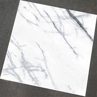 Prix d'Usine Carrelage Effet Marbre 600x600 MM Intérieur Émaillé Noir Blanc Céramique Porcelaine Anti-Salissure Faible Absorption d'Eau