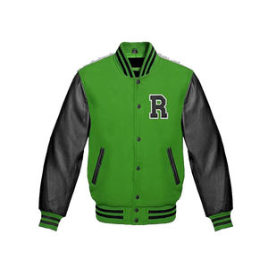 2026 nouvelle mode haute qualité hiver varsity veste toile Denim avec duvet laine avant Logo approvisionnement en gros tissu fournisseurs - Product Image 6