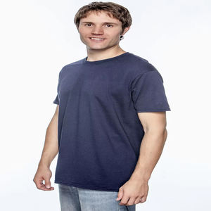 Camisetas de entrenamiento de gimnasio de alta calidad para hombres, ropa deportiva atlética seca, ajustada, de punto ligero de secado rápido, 100% algodón de Bambú - Product Image 2