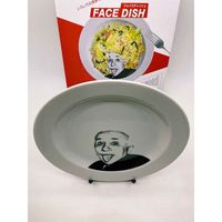 Assiette en céramique et porcelaine à motif Albert Einstein, cadeau de fête unique, série de vaisselle sur le thème des grandes figures historiques japonaises, caractéristique écologique