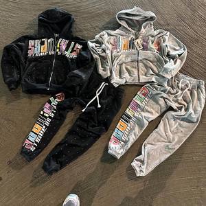 Conjunto Deportivo Unisex para Hombre y Mujer, Informal, Sólido, de Peso Medio, Transpirable, para Gimnasio, Correr, Invierno, Moda, Algodón de Alta Calidad - Product Image 1