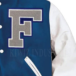 Veste en laine légère de haute qualité pour l'hiver Custom Made New Style Broderie Lettermen Jacket - Product Image 4