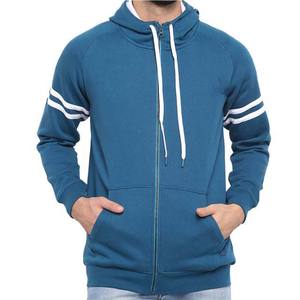 Haute qualité 100% coton, sweats à capuche pour hommes basiques respirants prix bon marché sweat à capuche imprimé pour hommes épaule tombante fermeture éclair vers le haut - Product Image 1