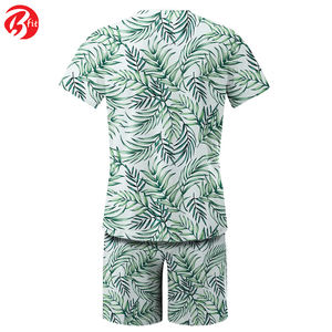 ชุดกางเกงขาสั้นแขนสั้นผู้ชายเสื้อผ้าลำลองแนวสตรีทฤดูร้อนเสื้อยืดและกางเกงขาสั้นแฟชั่น - Product Image 2