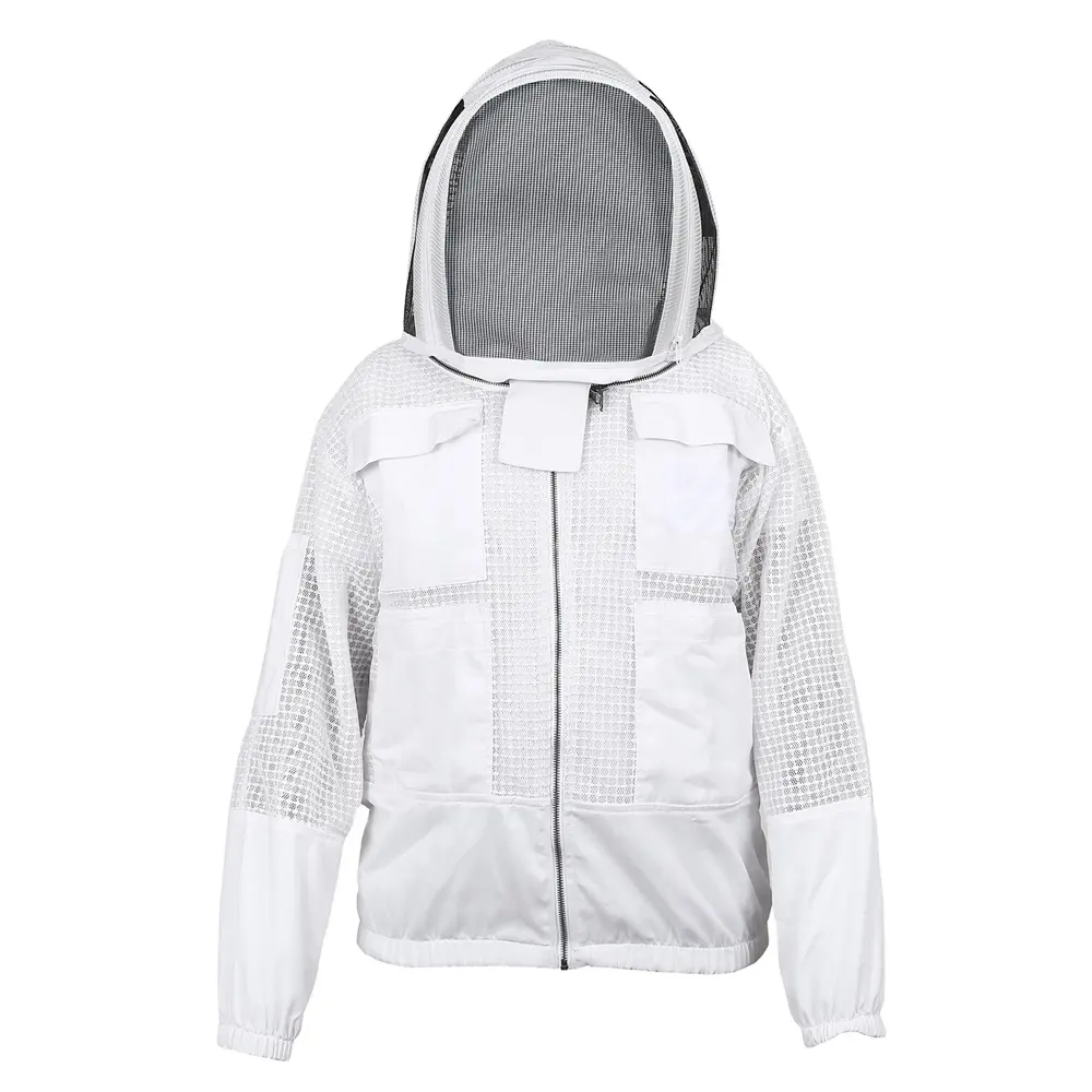 Wholesale Best selling 2023 Ventilation Protective Bee Jacket Beekeeping Suit with Veil Hood Professional Beekeeper Clothes