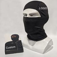 Masque de ski respirant imperméable fin avec logo personnalisé, protection solaire pour le visage et le cou, en peluche, pour le vélo, unisexe