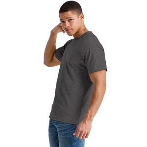 100% coton hommes T-shirt décontracté doux Fitness été mince T-shirts hommes maison vêtements col rond manches courtes solide T-shirt pour hommes - Product Image 4