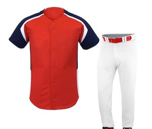 Uniformes de baseball unisexes en polyester sur mesure, de la meilleure conception du fabricant direct, vêtements de sport respirants pour adultes, logo sur le devant - Product Image 1