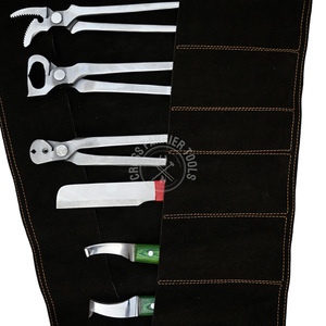 Kit complet d'outils de maréchal-ferrant, kit de soins vétérinaires pour le soin des sabots de cheval avec <span class=keywords><strong>3</strong></span> pinces à ongles, couteau à sabots, couteau à boucle, tire-clous et marteau - Product Image 3
