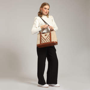 RUMBINI Mochila de lona y cuero para mujer Mochila de viaje y de día duradera - Product Image 2