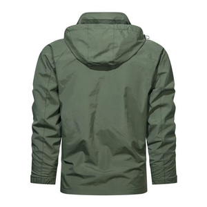 OEM ODM Men's Lightweight Windbreak <b>Jacket</b> Hooded Collar Formal Style Solid Pattern Front Logo Zipper for Winter Sports <b>Travel</b> - Product Image 3
