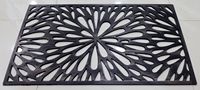 Tapis de porte en caoutchouc noir de qualité supérieure Tapis de porte antidérapants pour la maison et la salle de bain Entrée au prix de gros